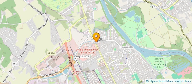 localisation de l'entreprise ILAF  BEAUZELLE