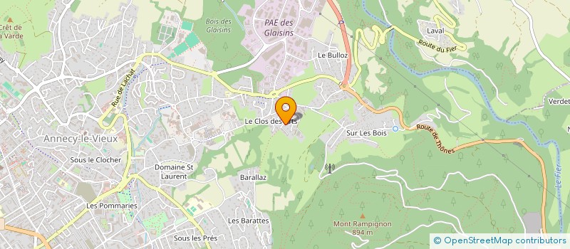 localisation de l'entreprise ILAM  ANNECY