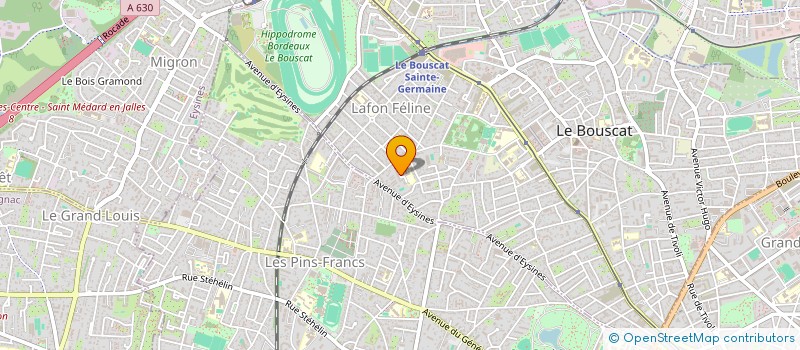 localisation de l'entreprise ILAN à LE BOUSCAT