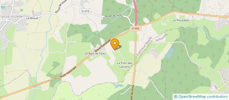 localisation de l'entreprise ILAN  ESPINASSE-VOZELLE