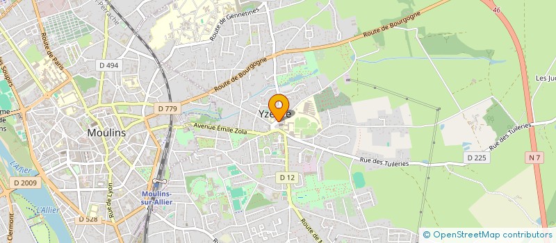 localisation de l'entreprise ILAN  YZEURE