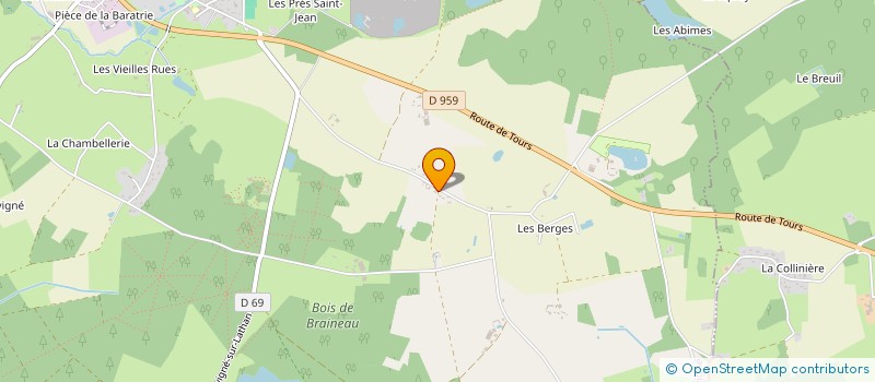 localisation de l'entreprise ILAN à SOUVIGNE