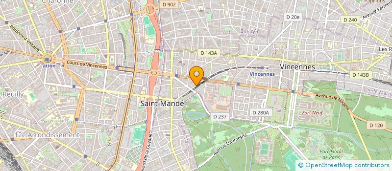 localisation de l'entreprise ILANA à SAINT-MANDE