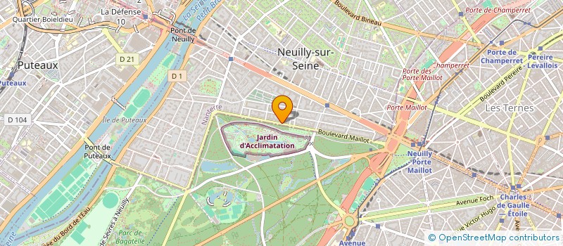 localisation de l'entreprise ILANA à NEUILLY-SUR-SEINE