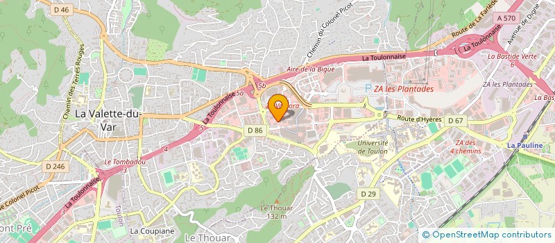 localisation de l'entreprise ILANA  LA VALETTE-DU-VAR