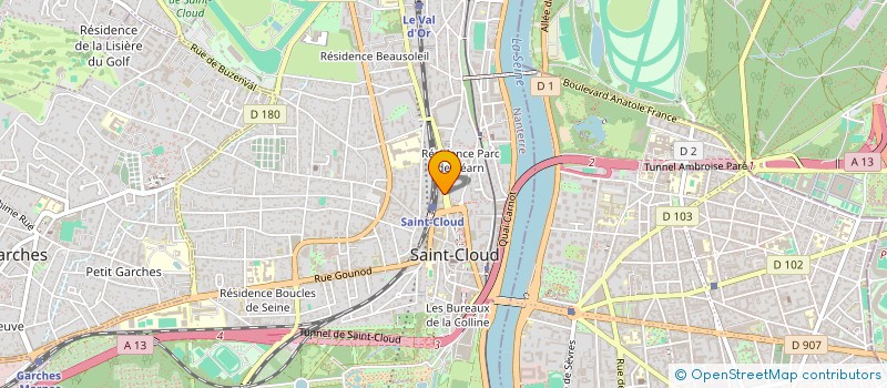 localisation de l'entreprise ILANBEN DRIVER à SAINT-CLOUD