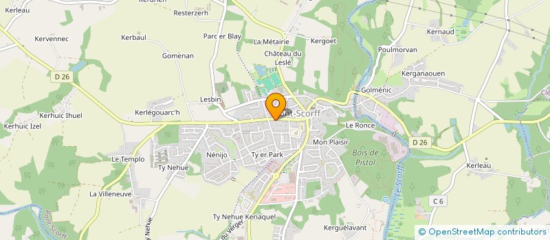 localisation de l'entreprise ILANOAH  PONT-SCORFF