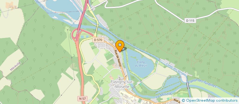 localisation de l'entreprise ILANOE  FLAVIGNY-SUR-MOSELLE