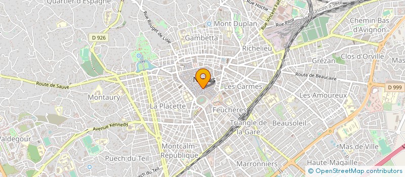 localisation de l'entreprise ILANOR  NIMES