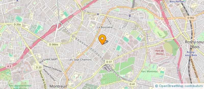 localisation de l'entreprise ILARDO ET CIE SARL à MONTREUIL