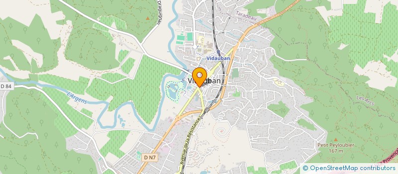 localisation de l'entreprise ILAREVA  VIDAUBAN