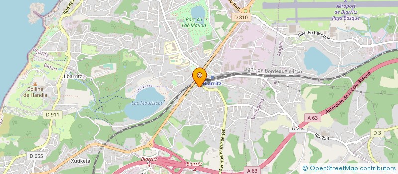 localisation de l'entreprise ILARGI à BIARRITZ