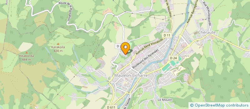 localisation de l'entreprise ILARGIA à MAULEON-LICHARRE