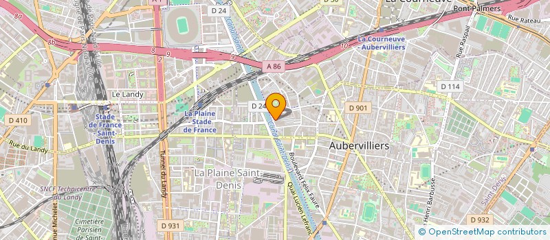 localisation de l'entreprise ILAS SERVICE  AUBERVILLIERS