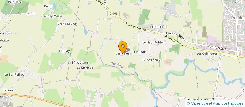 localisation de l'entreprise ILATES CONSEIL à DOMLOUP