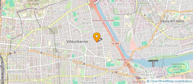 localisation de l'entreprise ILAYA à VILLEURBANNE