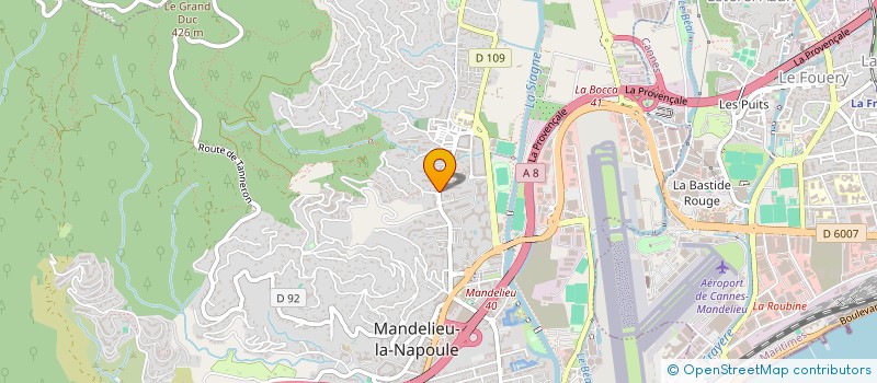 localisation de l'entreprise ILB à MANDELIEU-LA-NAPOULE