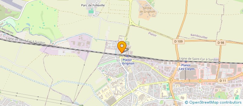 localisation de l'entreprise ILB  PLAISIR