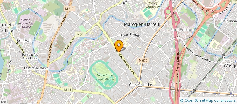 localisation de l'entreprise ILC à MARCQ-EN-BARŒUL