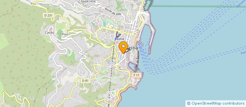 localisation de l'entreprise ILC FORMATION à BASTIA