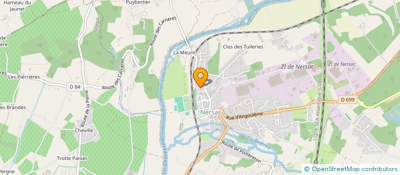 localisation de l'entreprise ILCO 16 ASSOCIATION DES STOMISES DE LA CHARENTE  NERSAC