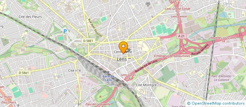 localisation de l'entreprise ILD INVEST  LENS