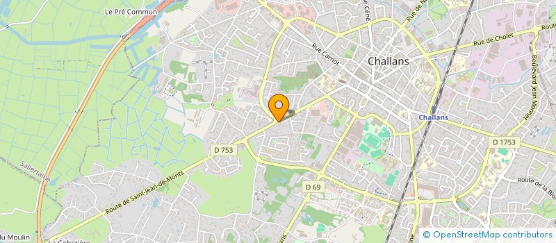 localisation de l'entreprise ILDAM à CHALLANS
