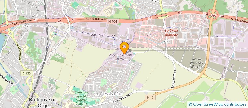 localisation de l'entreprise ILDEI SA à LE PLESSIS-PATE