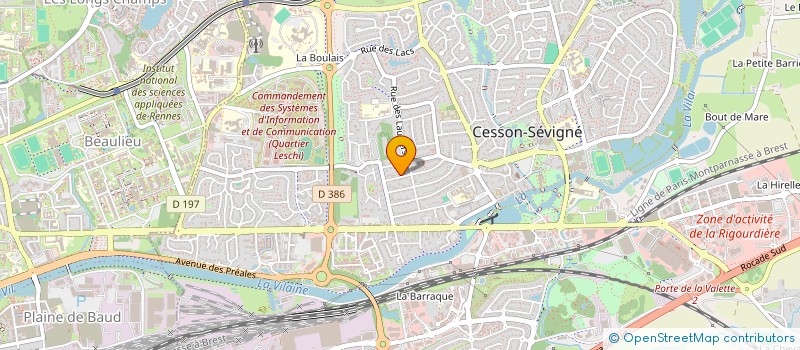 localisation de l'entreprise ILE  CESSON-SEVIGNE