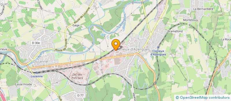 localisation de l'entreprise ILE  CIVRIEUX-D'AZERGUES