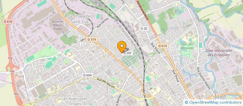 localisation de l'entreprise ILE AUTO  LA CHAPELLE-SAINT-LUC