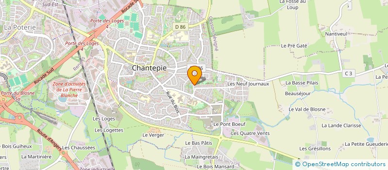 localisation de l'entreprise ILE AUX ROTINS  CHANTEPIE