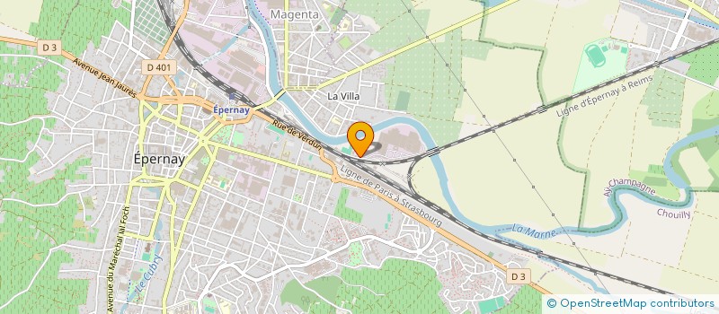 localisation de l'entreprise ILE BELON à EPERNAY