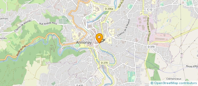 localisation de l'entreprise ILE BLEUE  ANNONAY