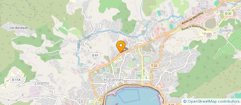 localisation de l'entreprise ILE DE BEAUTE ALZO DI LEVA à AJACCIO