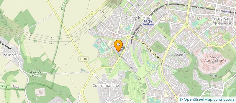 localisation de l'entreprise ILE DE FRANCE AUTOS  COURDIMANCHE