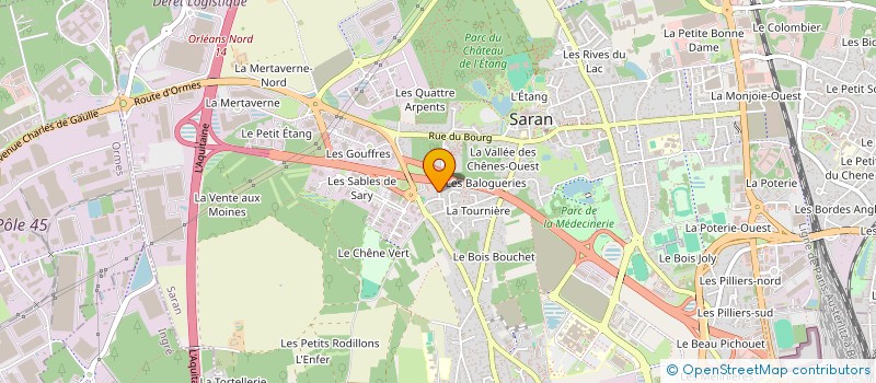 localisation de l'entreprise ILE DE FRANCE COMPOSANTS TECHNIQUES à SARAN