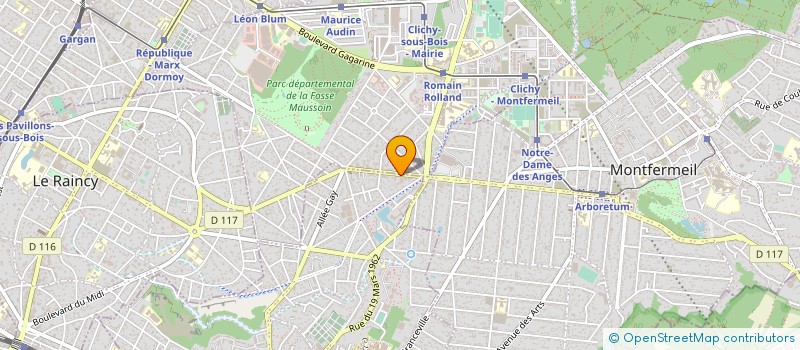 localisation de l'entreprise ILE DE FRANCE CONSTRUCTIONS  GAGNY