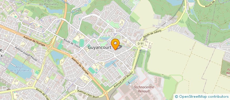 localisation de l'entreprise ILE DE FRANCE CONTROLE  GUYANCOURT