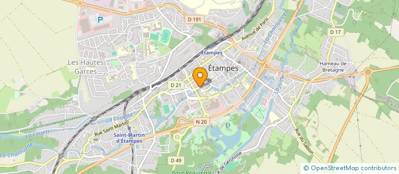 localisation de l'entreprise ILE DE FRANCE COUVERTURE à ETAMPES
