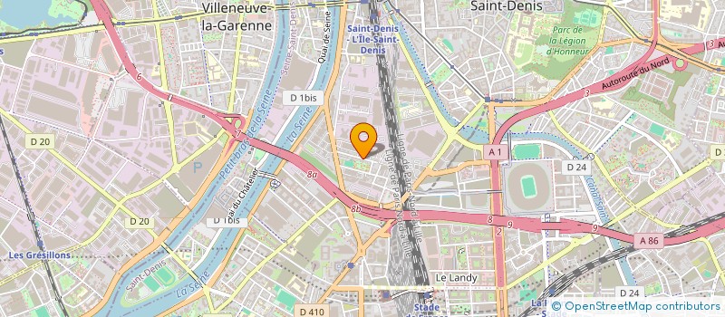 localisation de l'entreprise ILE DE FRANCE DE GESTION à SAINT-DENIS