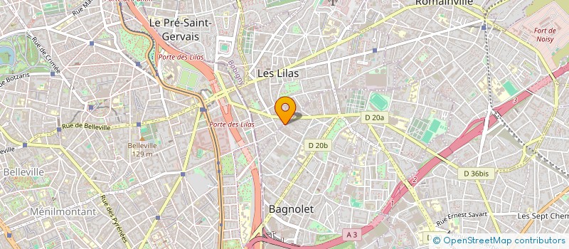 localisation de l'entreprise ILE DE FRANCE ELEC à LES LILAS