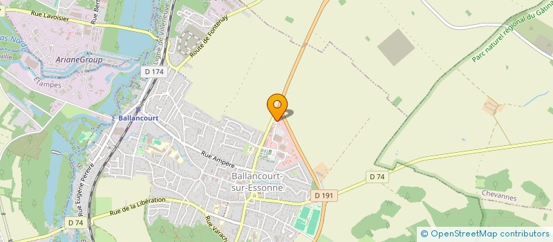 localisation de l'entreprise ILE DE FRANCE FRIGO  BALLANCOURT-SUR-ESSONNE