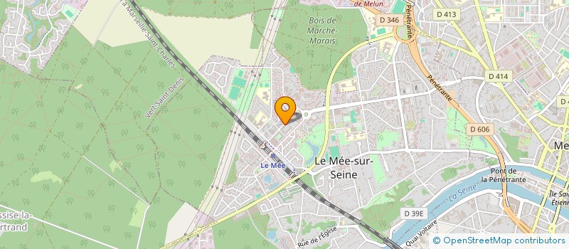 localisation de l'entreprise ILE DE FRANCE FUNERAIRE à LE MEE-SUR-SEINE
