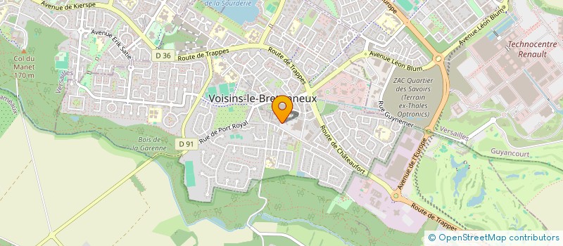 localisation de l'entreprise ILE DE FRANCE INTERVENTIONS  VOISINS-LE-BRETONNEUX