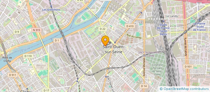 localisation de l'entreprise ILE-DE-FRANCE LOISIRS à SAINT-OUEN-SUR-SEINE