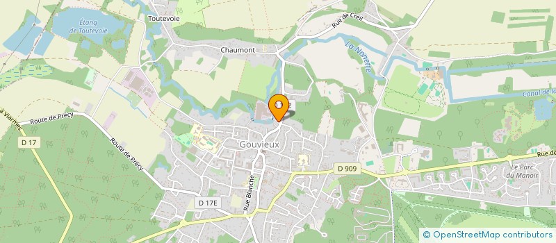 localisation de l'entreprise ILE DE FRANCE MECANIQU IDFM  GOUVIEUX