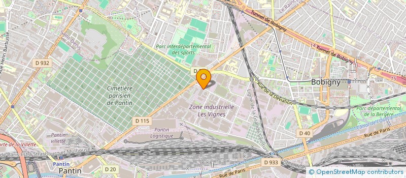 localisation de l'entreprise ILE DE FRANCE MESSAGERIES à BOBIGNY