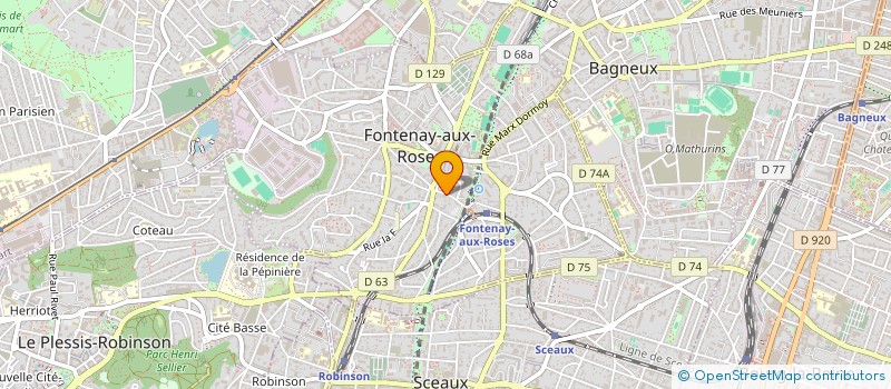 localisation de l'entreprise ILE DE FRANCE NETTOYAGE à FONTENAY-AUX-ROSES