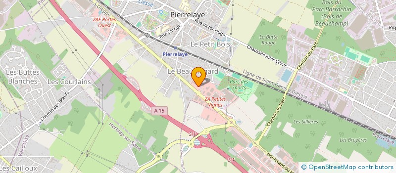 localisation de l'entreprise ILE DE FRANCE PLASTIQUES IDFP  PIERRELAYE